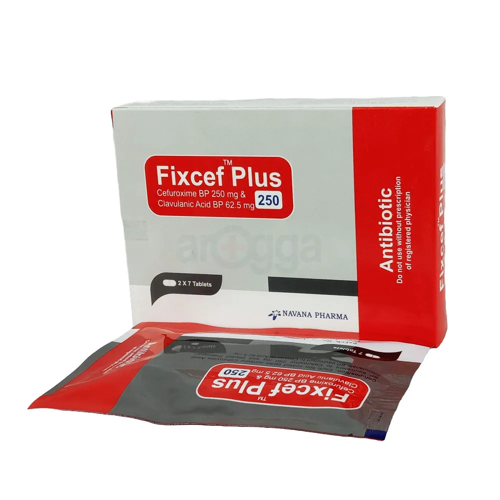 Tablet  Fixcef Plus 250mg+62.5mg (14 Pcs)